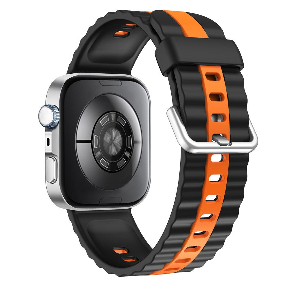 Huawei Watch Fit 5 Pro / 5 / 4 Pro / 4 / 3 EIDERWOOD Tofarget Silikon Rem - Svart / Oransje