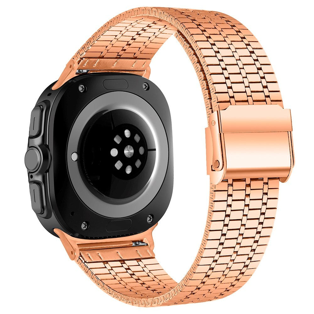 EIDERWOOD Samsung Galaxy Watch 8 / 8 Classic (40 / 44 / 46mm) Stål Rem - Rosegull