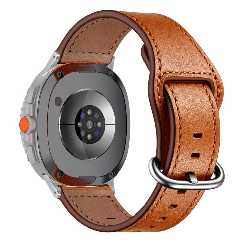 Samsung Galaxy Watch 8 / 8 Classic (40 / 44 / 46mm) Kunstskinn Rem - Brun