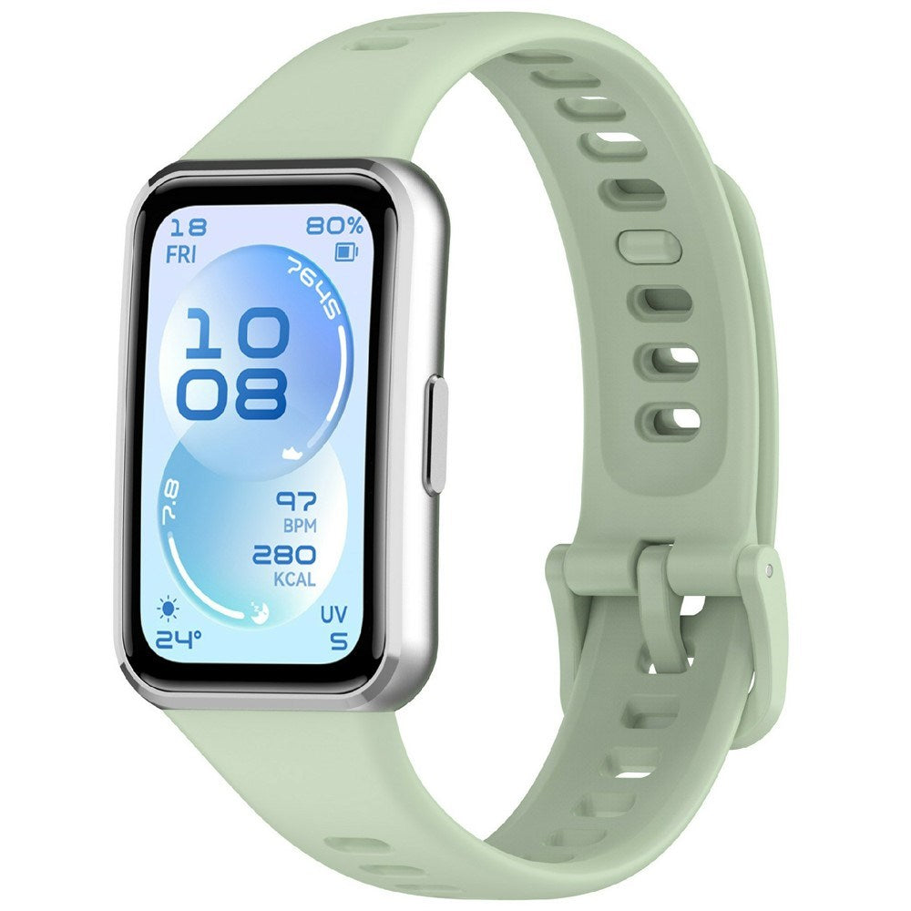 Huawei Band 11 / 11 Pro EIDERWOOD Silikonrem - Lys Grønn