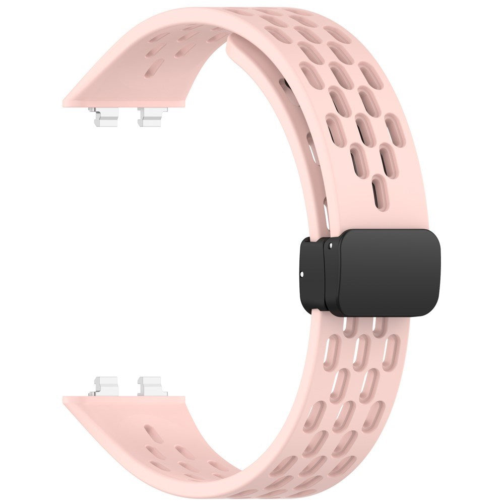 Huawei Band 11 / 11 Pro EIDERWOOD Perforert Silikonrem - Rosa