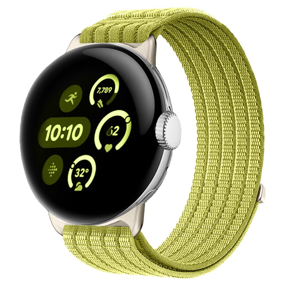Google Pixel Watch 4 / 3 / 2 / 1 (41mm) EIDERWOOD Nylon Klokkerem – Grønn