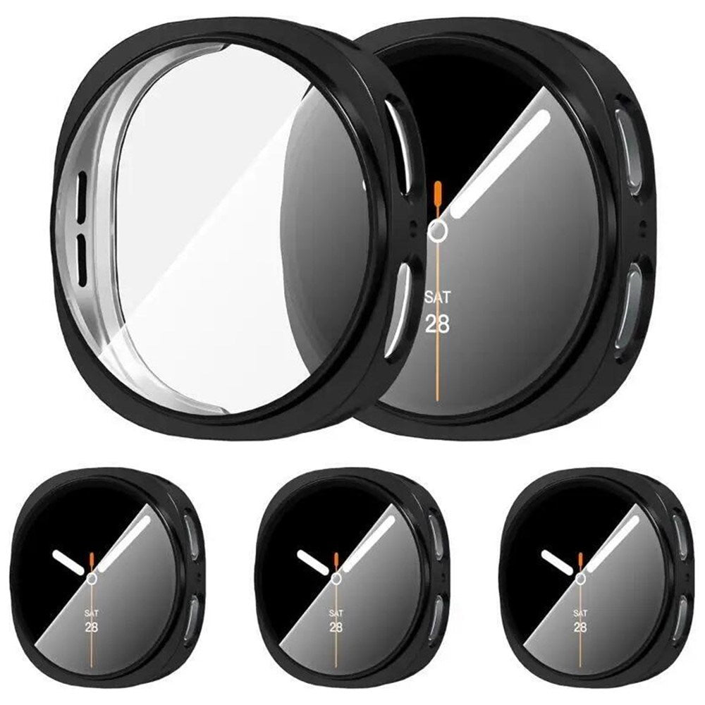 Samsung Galaxy Watch 8 / 9 (40mm) EIDERWOOD Rustfri Stål Klokkereim m. Plast Deksel – Svart