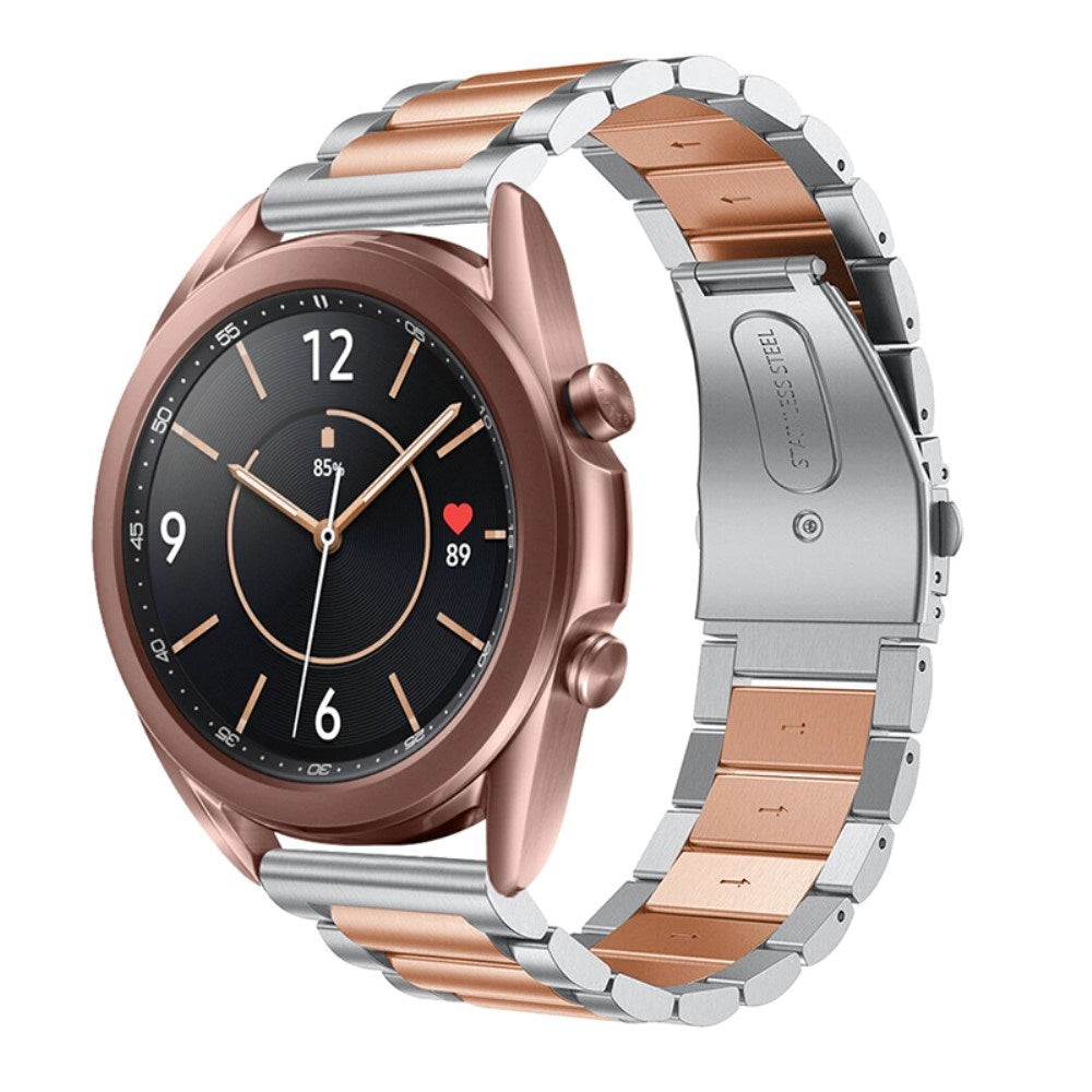 Universell Smartklokke (20mm) Rustfritt Stål Rem - Sølv / Rose Gold