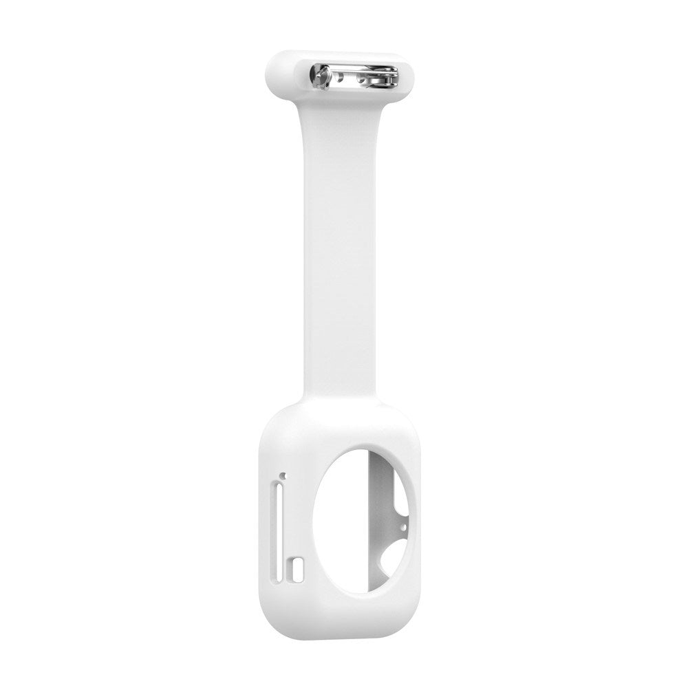 Apple Watch (38/40/SE/41/42mm) Silikon Pleieklokkerem - Hvit