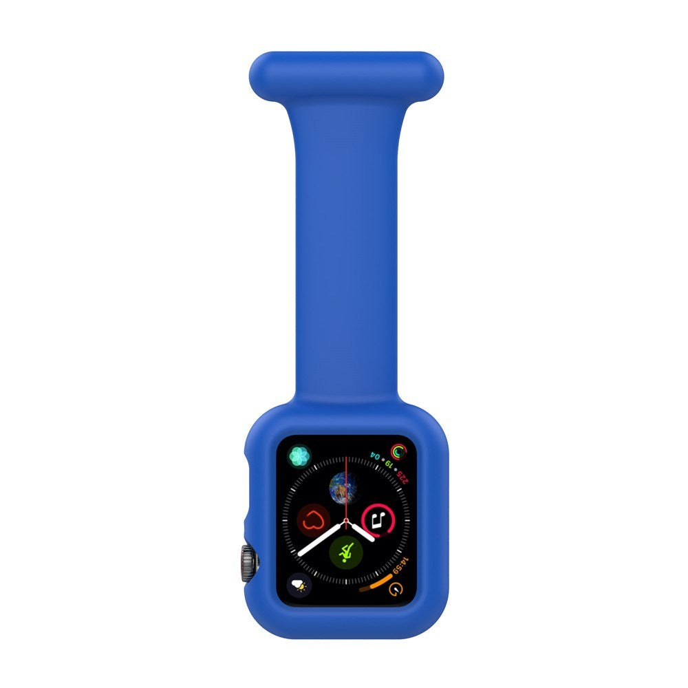 Apple Watch (38/40/SE/41/42mm) Silikon Pleieklokkerem - Blå