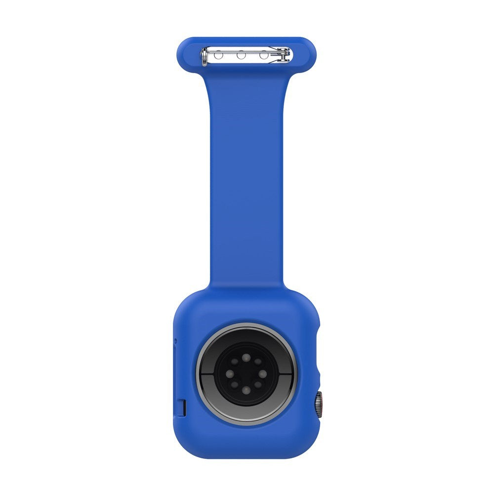 Apple Watch (38/40/SE/41/42mm) Silikon Pleieklokkerem - Blå