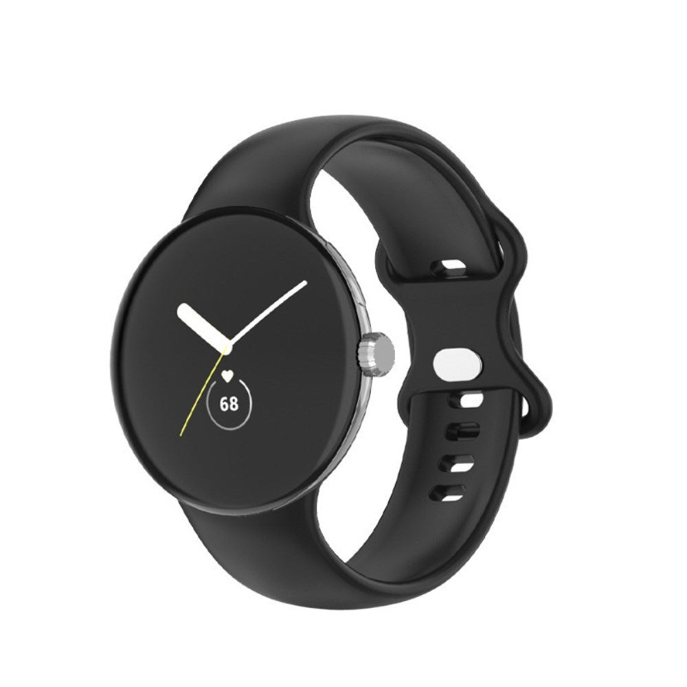 EIDERWOOD Google Pixel Watch 4 / 3 / 2 / 1 (41mm) Silikon Smartwatch Rem - Svart
