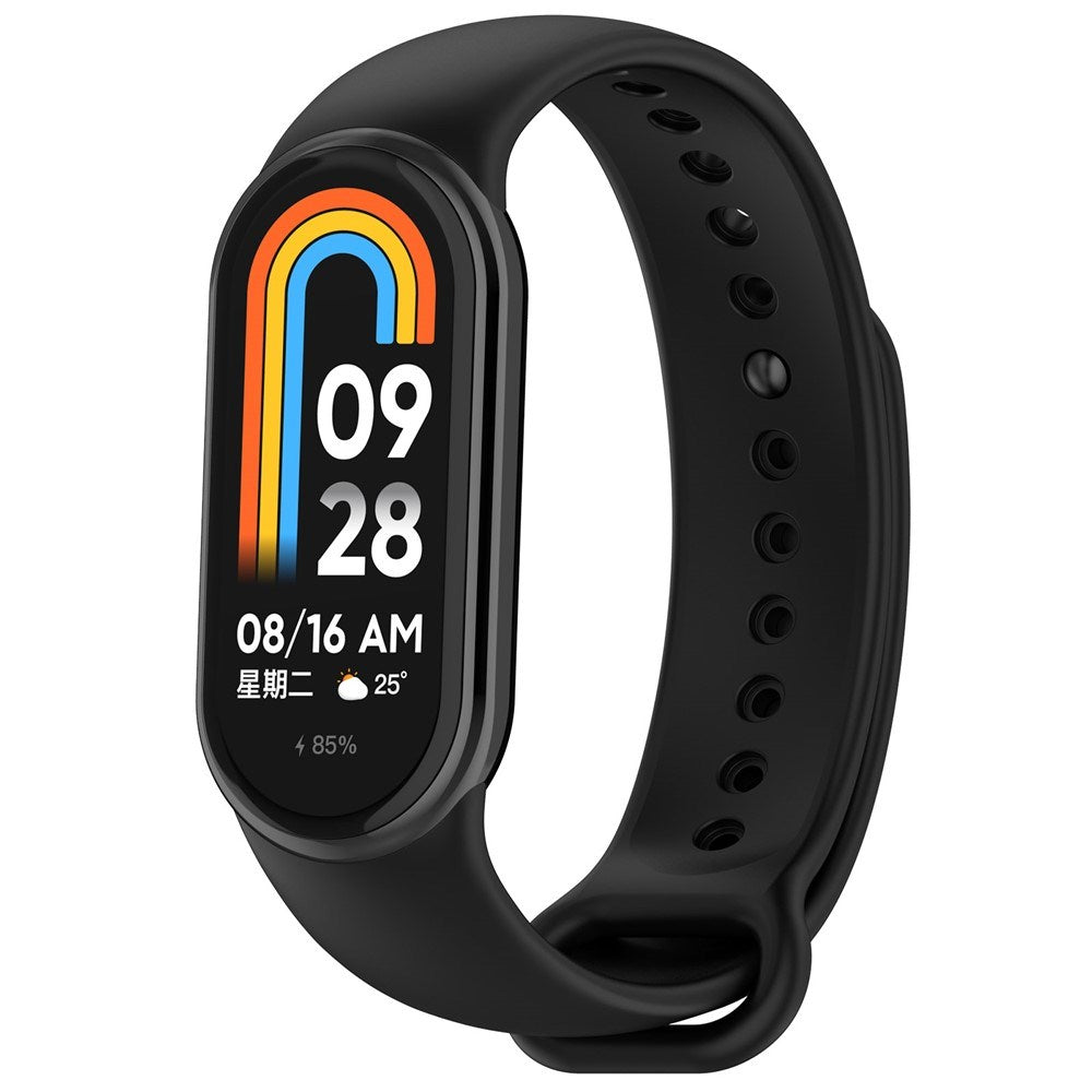 Xiaomi Smart Band 10 / 9 / 8 / NFC Silikonreim - Svart