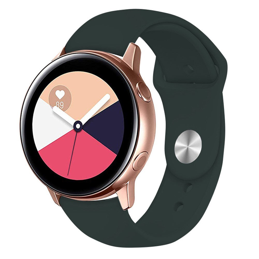 Huawei Watch GT 4 (41mm) / Garmin Venu 3S (18mm) Silikonrem - Mørkegrønn