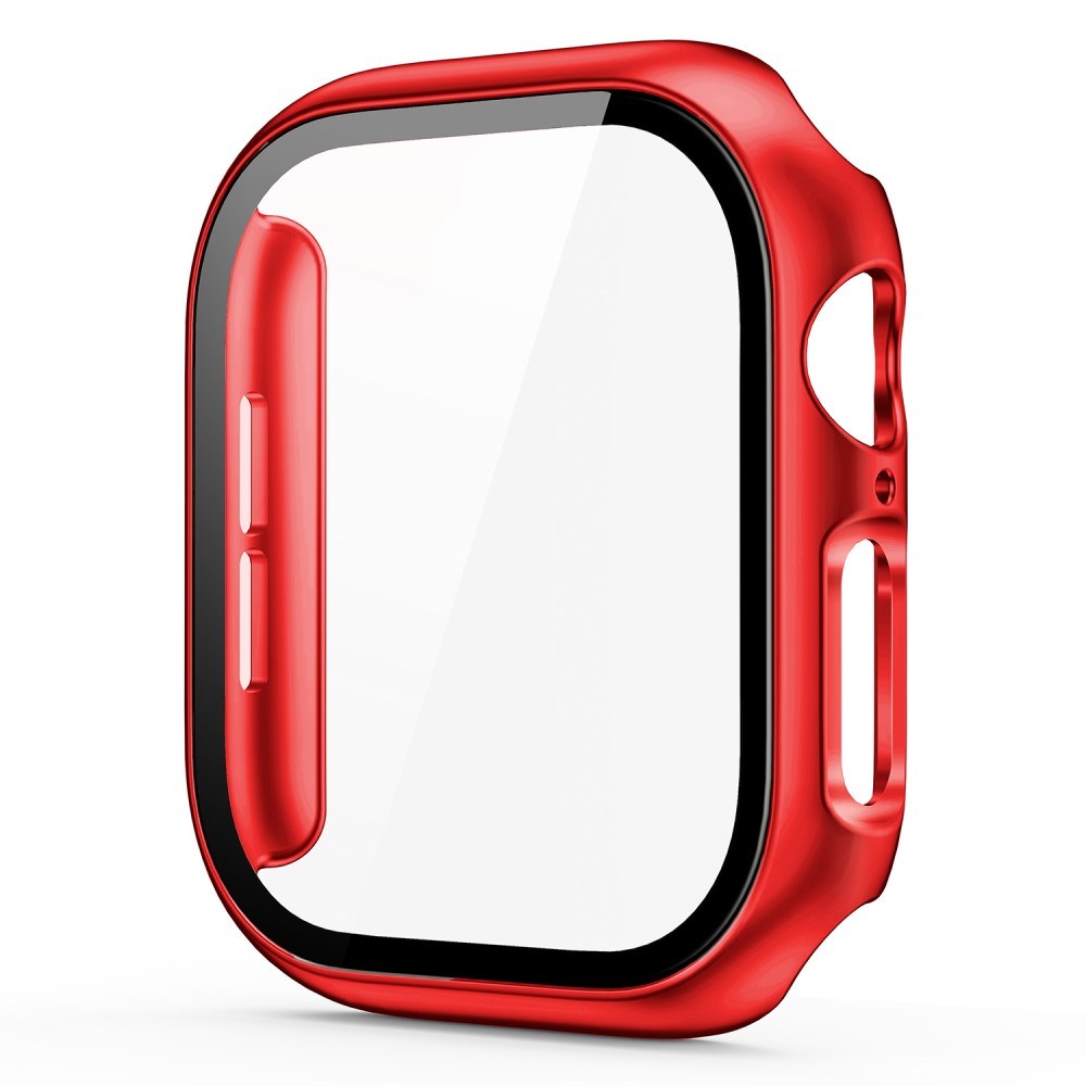 Apple Watch 11 / 10 (42mm) Hard Plast Deksel med Innebygd Skjermbeskytter - Rød