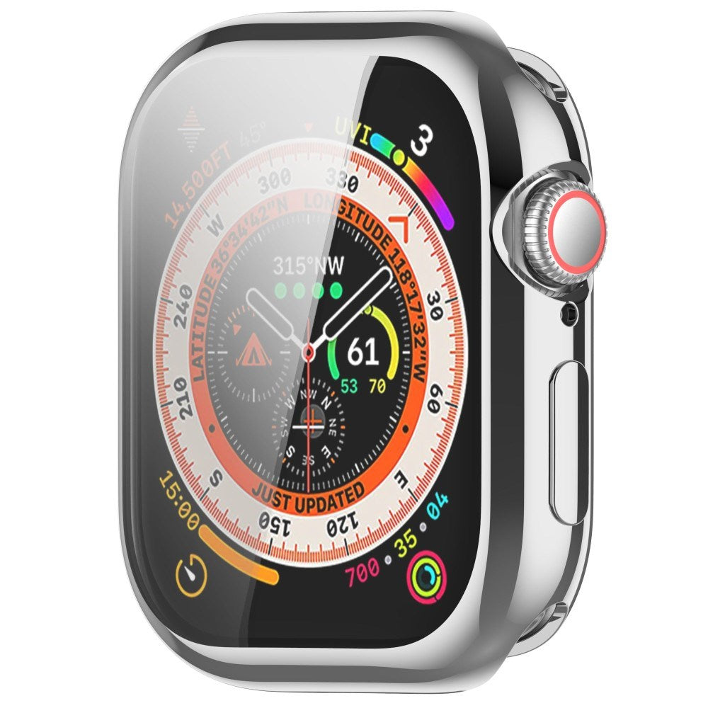 Apple Watch 11 / 10 (42mm) Fleksibelt Plast Deksel med Skjermbeskyttelse - Sølv