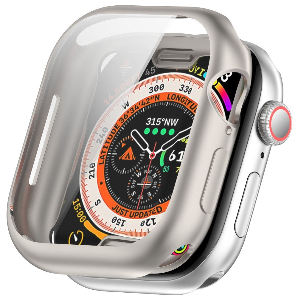 Apple Watch 11 / 10 (46mm) Fleksibelt Plast Deksel med Skjermbeskyttelse - Starlight