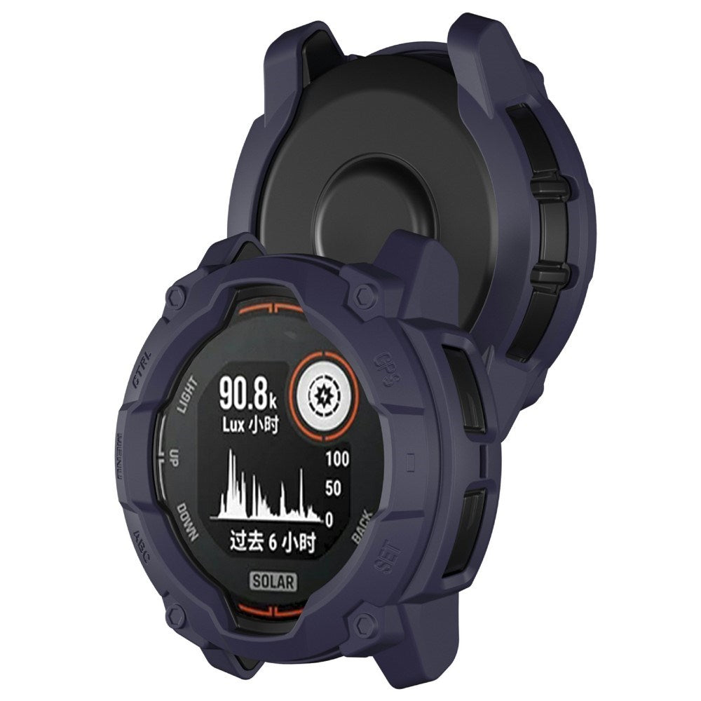 Garmin Instinct 3 Solar (50mm) Rugged Plast Deksel - Blå
