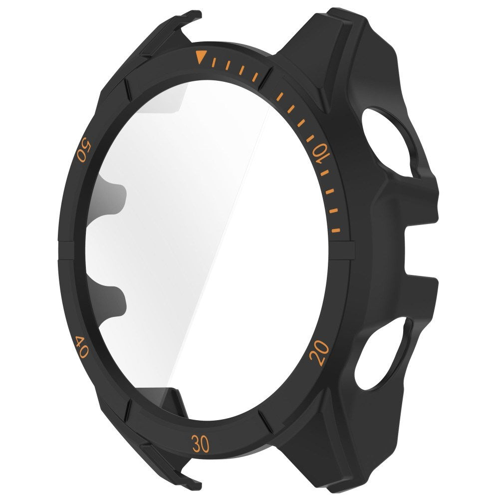 Garmin Tactix 8 AMOLED (51mm) Hardt Plast Deksel m. Beskyttelsesglass - Svart / Oransje