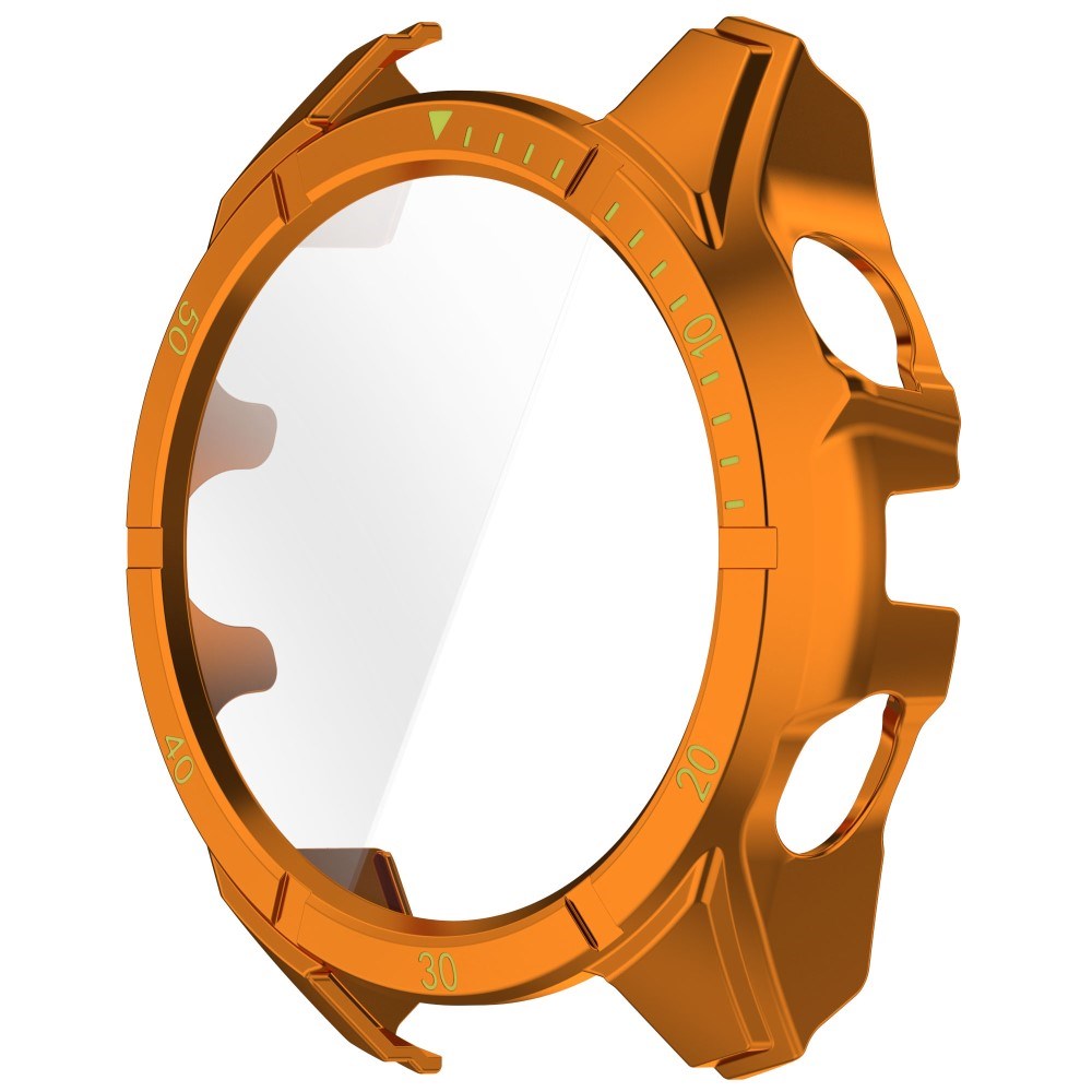Garmin Tactix 8 AMOLED (47mm) Hardt Plast Deksel m. Beskyttelsesglass - Oransje / Gul
