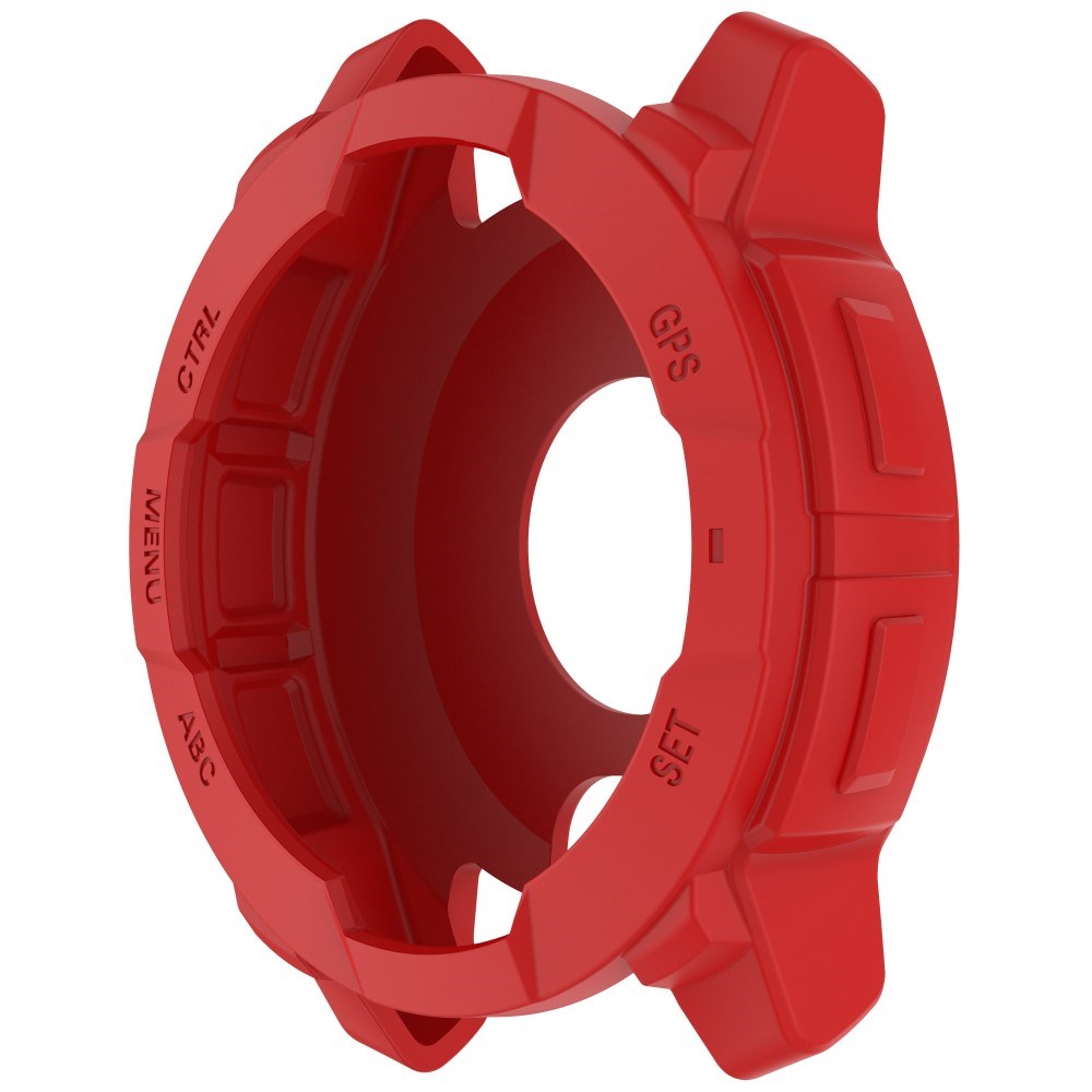 Garmin Instinct 3 AMOLED / Solar (45mm) Bumper Silikon Deksel - Rød