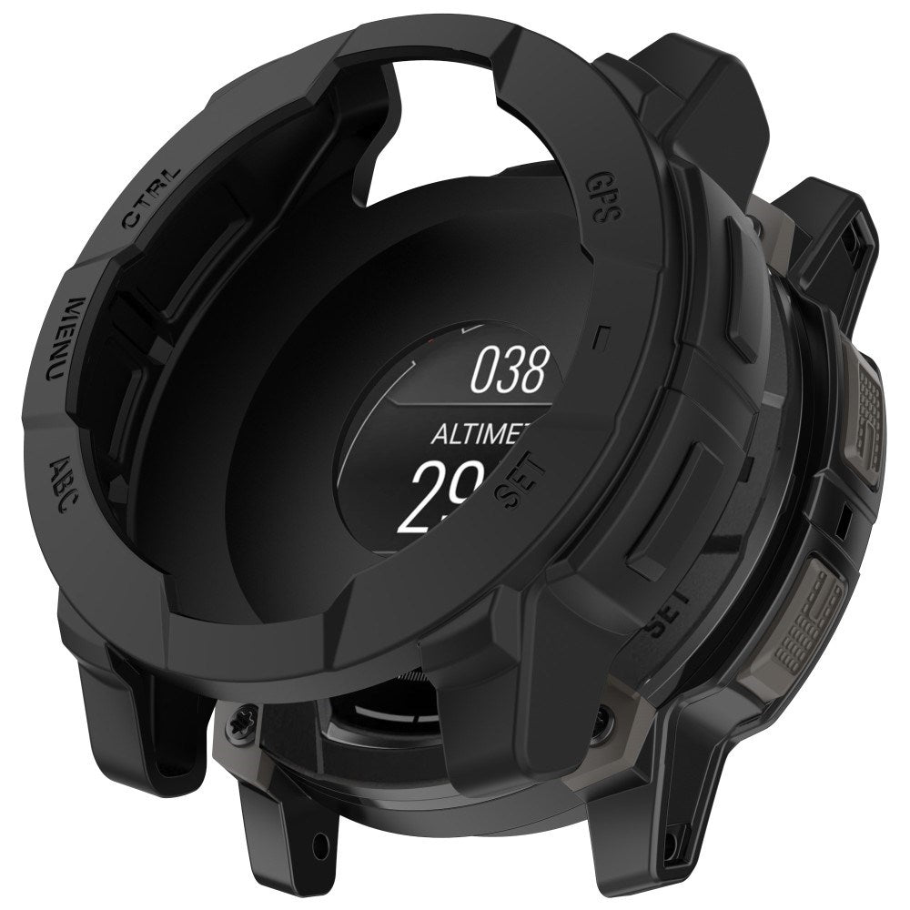 Garmin Instinct 3 AMOLED / Solar (50mm) Bumper Silikon Deksel - Svart