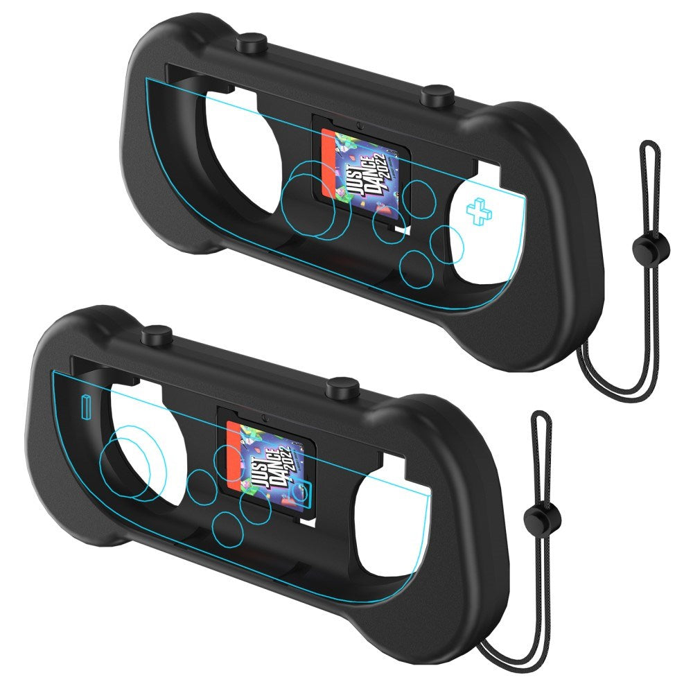 Ergonomisk Holder for Nintendo Switch 2 Kontroller - 2 stk - Svart