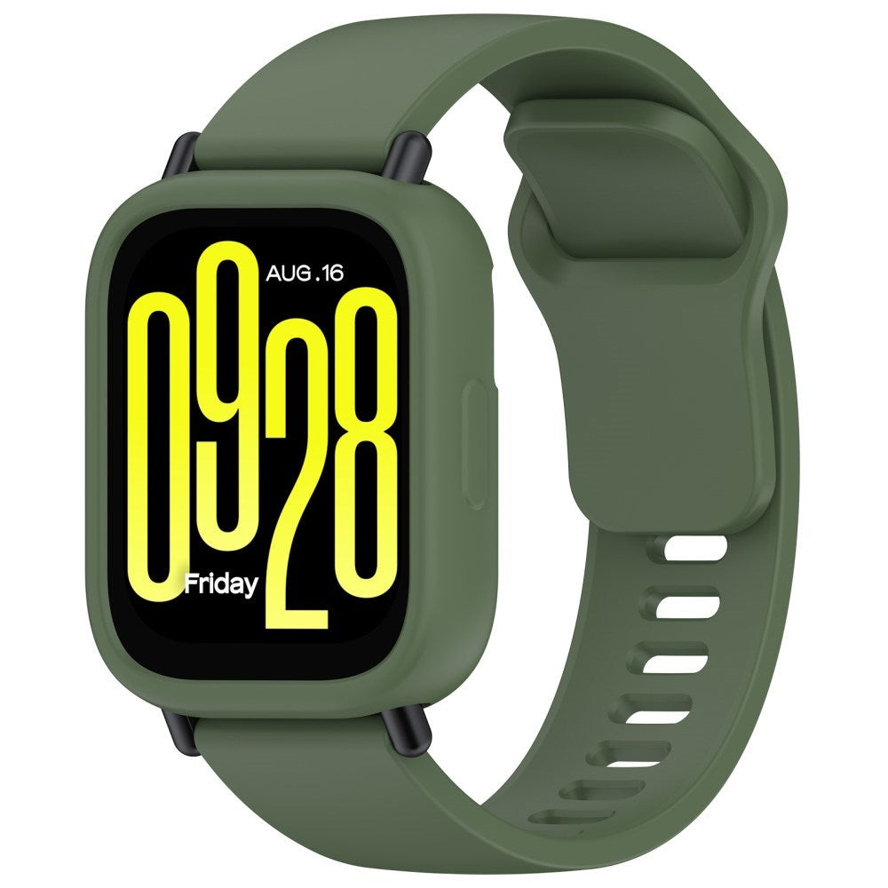 Xiaomi Redmi Watch 5 Lite Bumper Silikon Deksel - Grønn