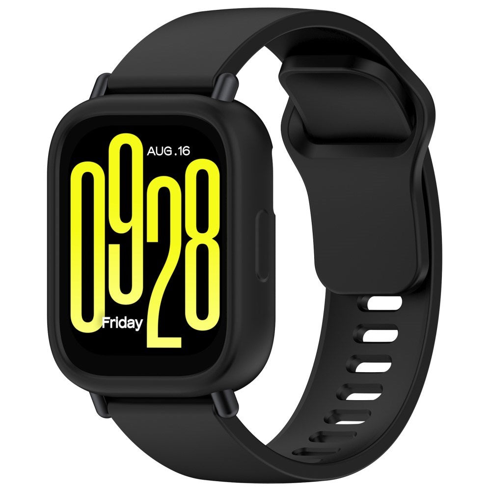 Xiaomi Redmi Watch 5 Lite Bumper Silikon Deksel - Svart