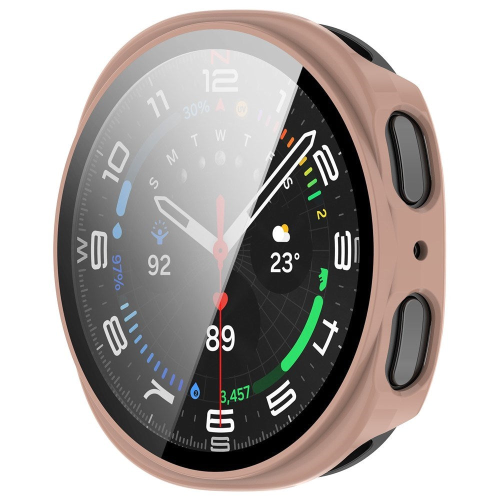 Samsung Galaxy Watch 8 (40 mm) Hard Plast Deksel med Skjermbeskytter - Rosa