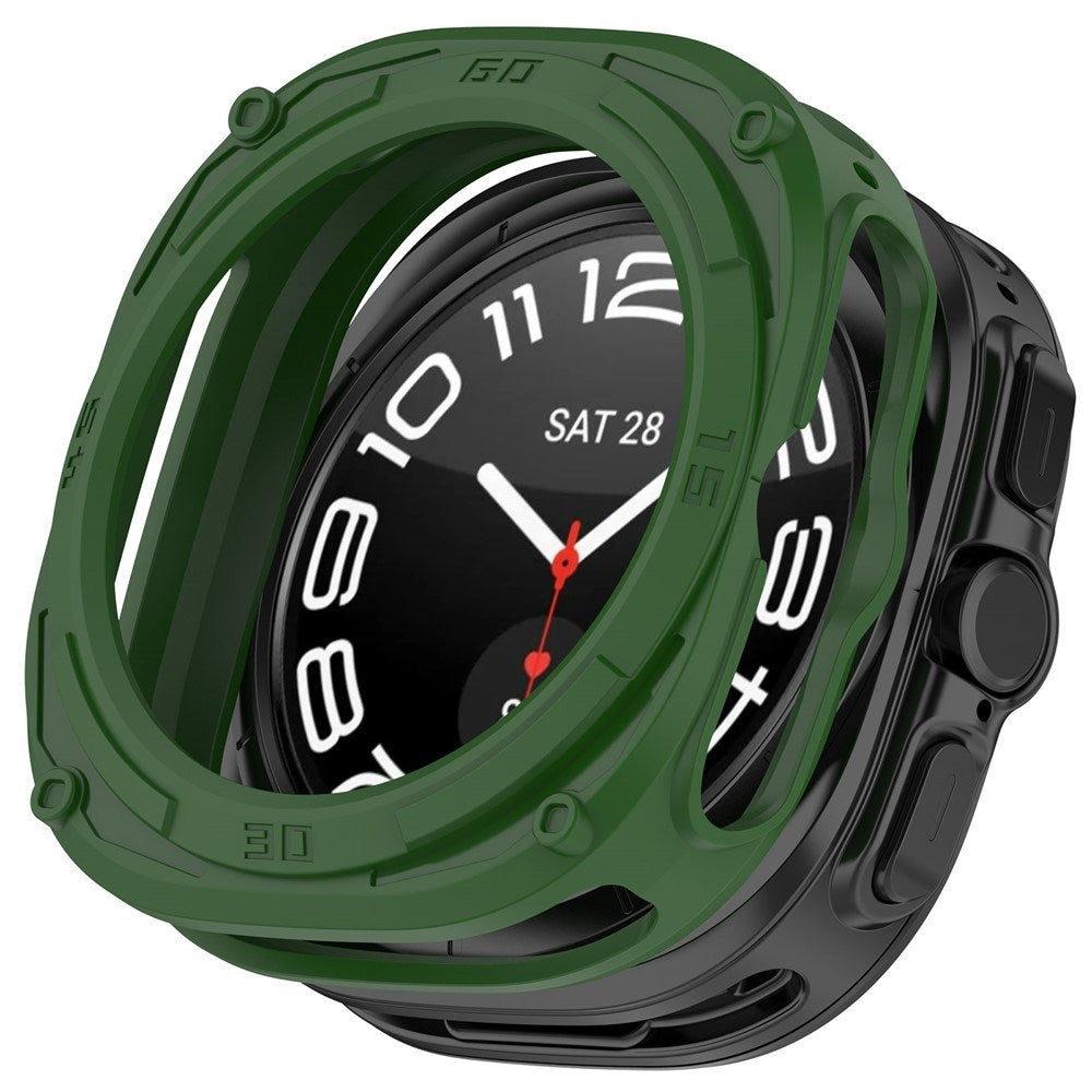 Samsung Galaxy Watch Ultra 2 (47mm) Fleksibelt Plast Armor Deksel - Grønn