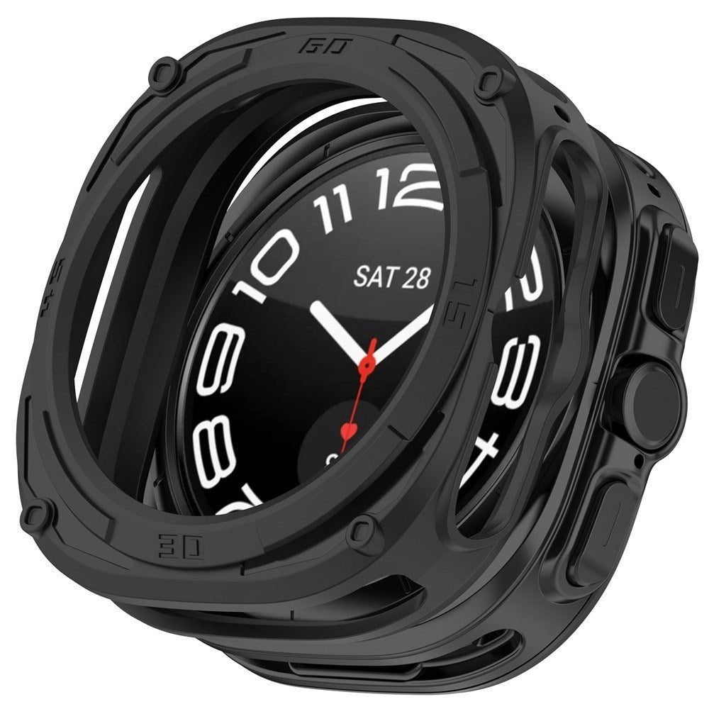 Samsung Galaxy Watch Ultra 2 (47mm) Fleksibelt Plast Armor Deksel - Svart