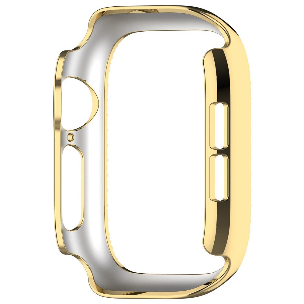 Apple Watch Series 12 (42mm) Hardt Plast Deksel - Gull & Rhinsten