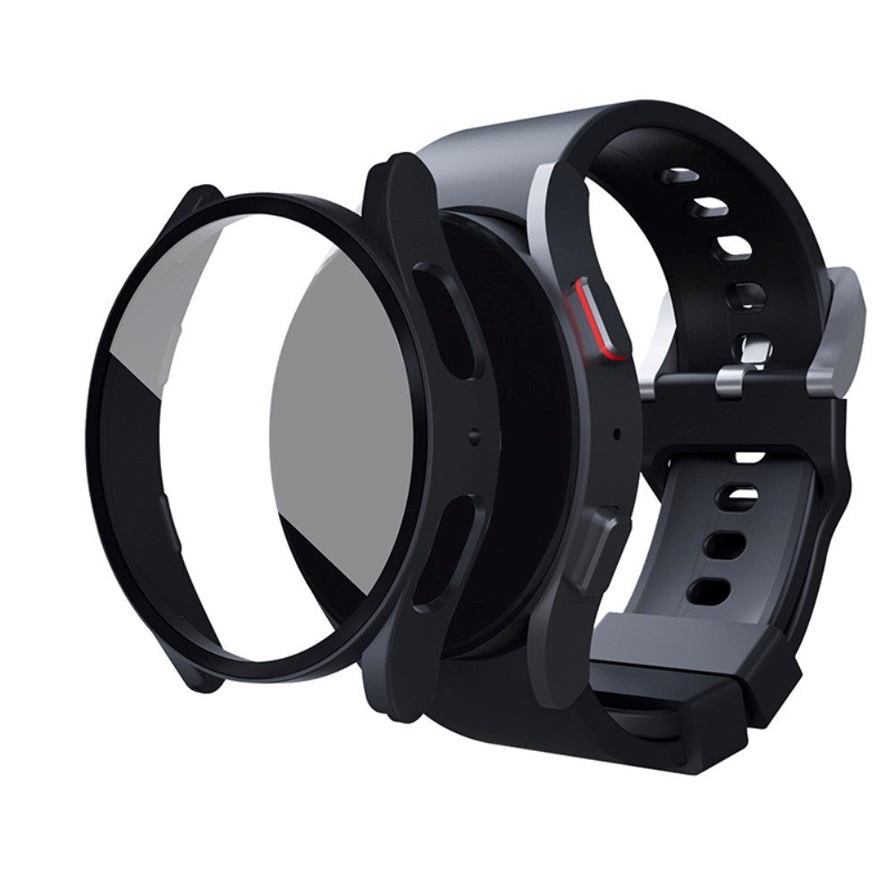 Samsung Galaxy Watch 6 / 5 / 4 / FE (40 mm) Deksel i Hardplast med Innebygd Skjermbeskyttelse - Svart