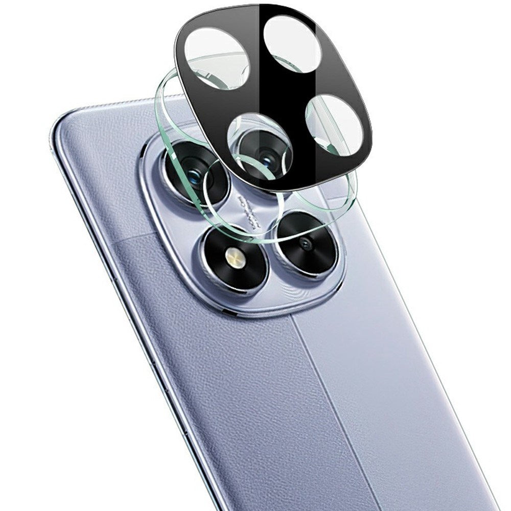 IMAK Xiaomi Redmi Note 14 Pro (5G) / Poco X7 Beskyttelsesglass til Kameralinse - Gjennomsiktig / Svart