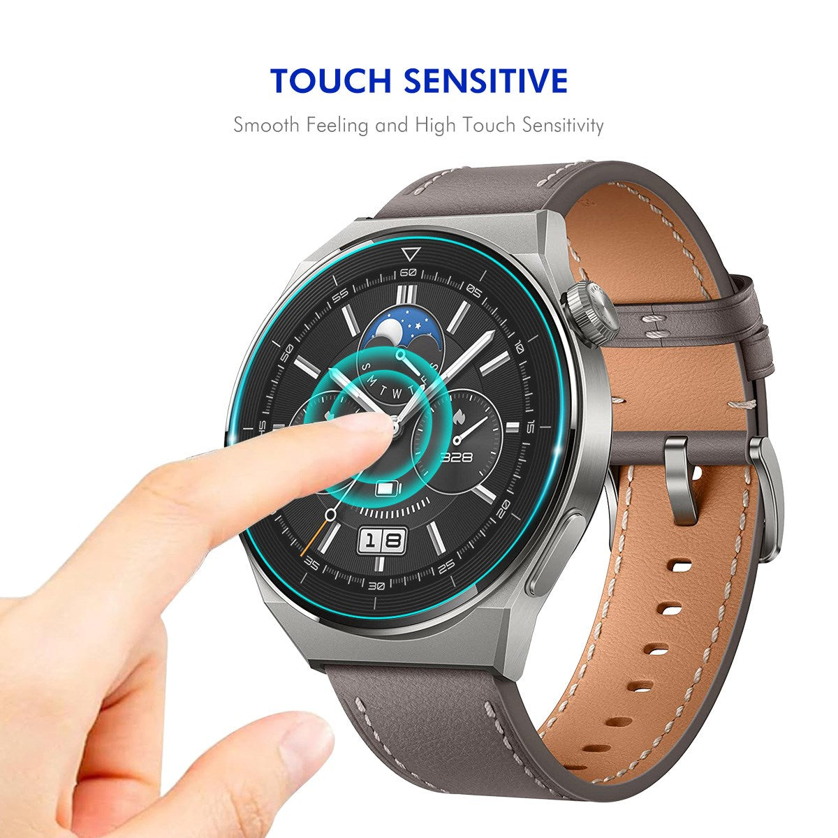 Samsung Galaxy Watch 8 (40mm) Skjermbeskytter i Herdet Glass - 2 Stk. - Gjennomsiktig