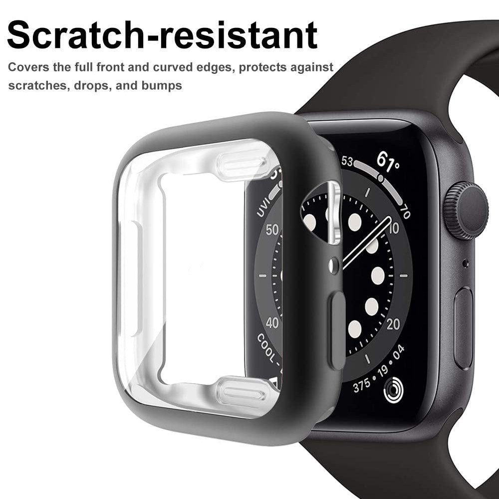 Apple Watch Ultra 3 / 2 / 1 (49mm) Fleksibelt Plast Deksel m. Skjermbeskyttelse - Svart