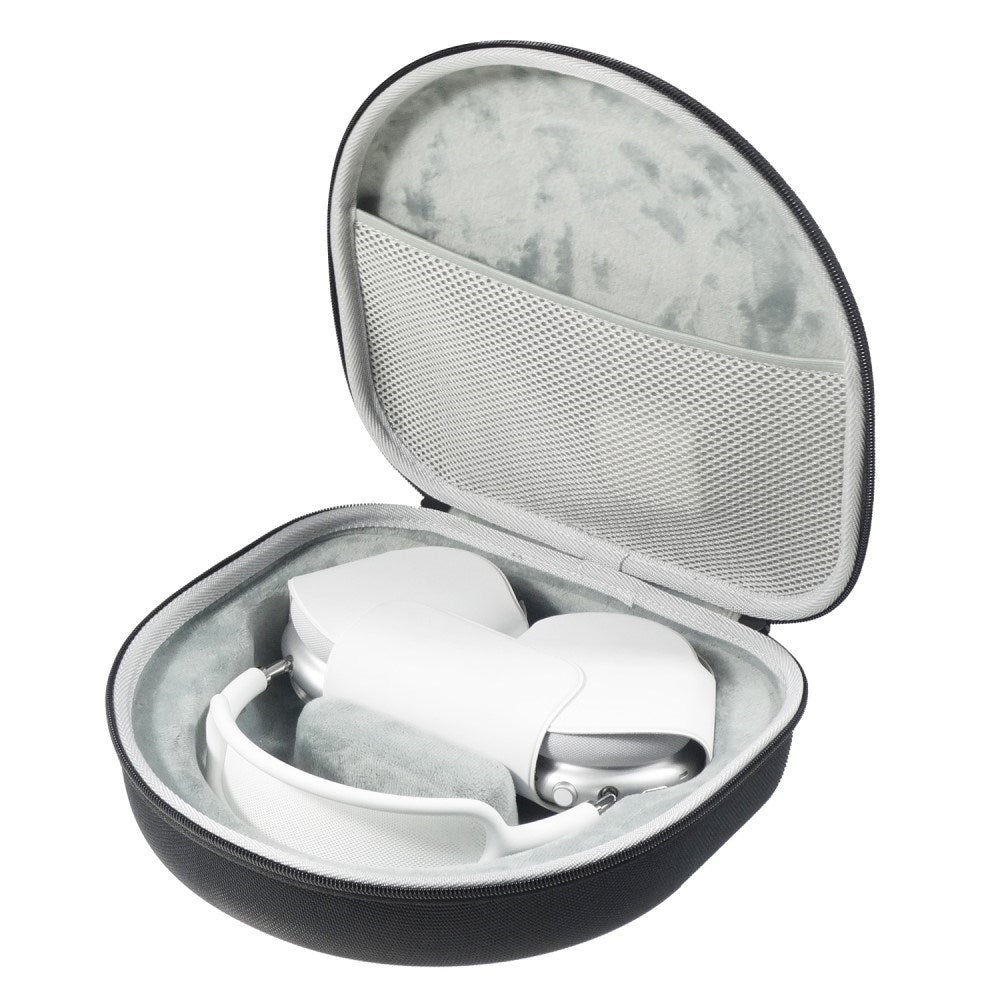 Apple AirPods Max / Max 2 Stoff Reisetui med Fôr - Svart