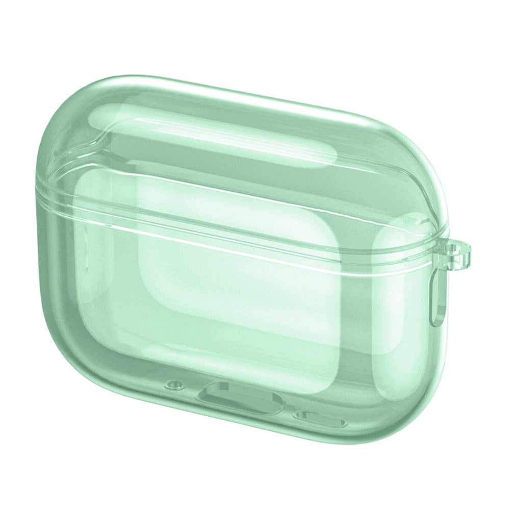 Apple AirPods Pro (3. gen.) Transparent Fleksibelt Plast Deksel - Gjennomsiktig / Grønn