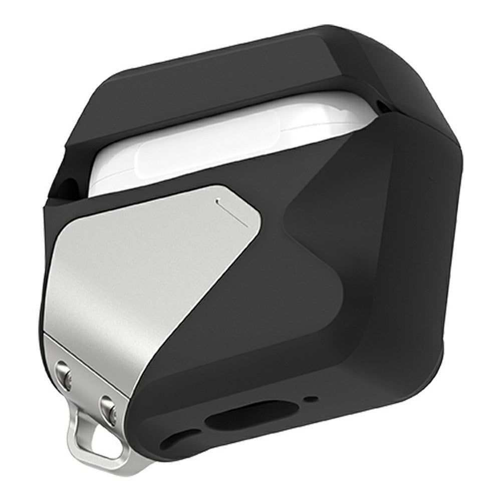Apple AirPods (4. Gen.) AULUMU Geometrisk Plast Deksel m. Stropp - Svart