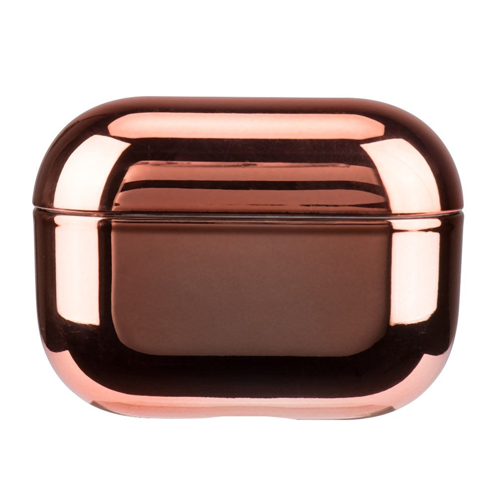 Apple AirPods Pro (2. Gen.) Hardt Plast Deksel med Metallisk Overflate - Rose Gold