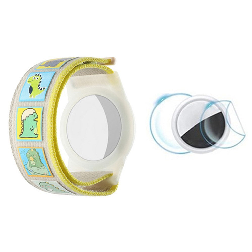 AirTag 1. & 2. Gen. Nylonarmbånd for Barn - Dinosaurer