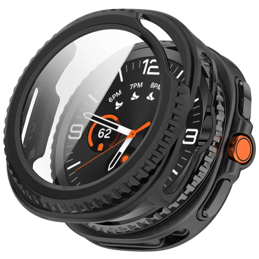 Samsung Galaxy Watch 8 Classic (46 mm) Hard Plast Deksel med Innebygd Skjermbeskytter - Svart