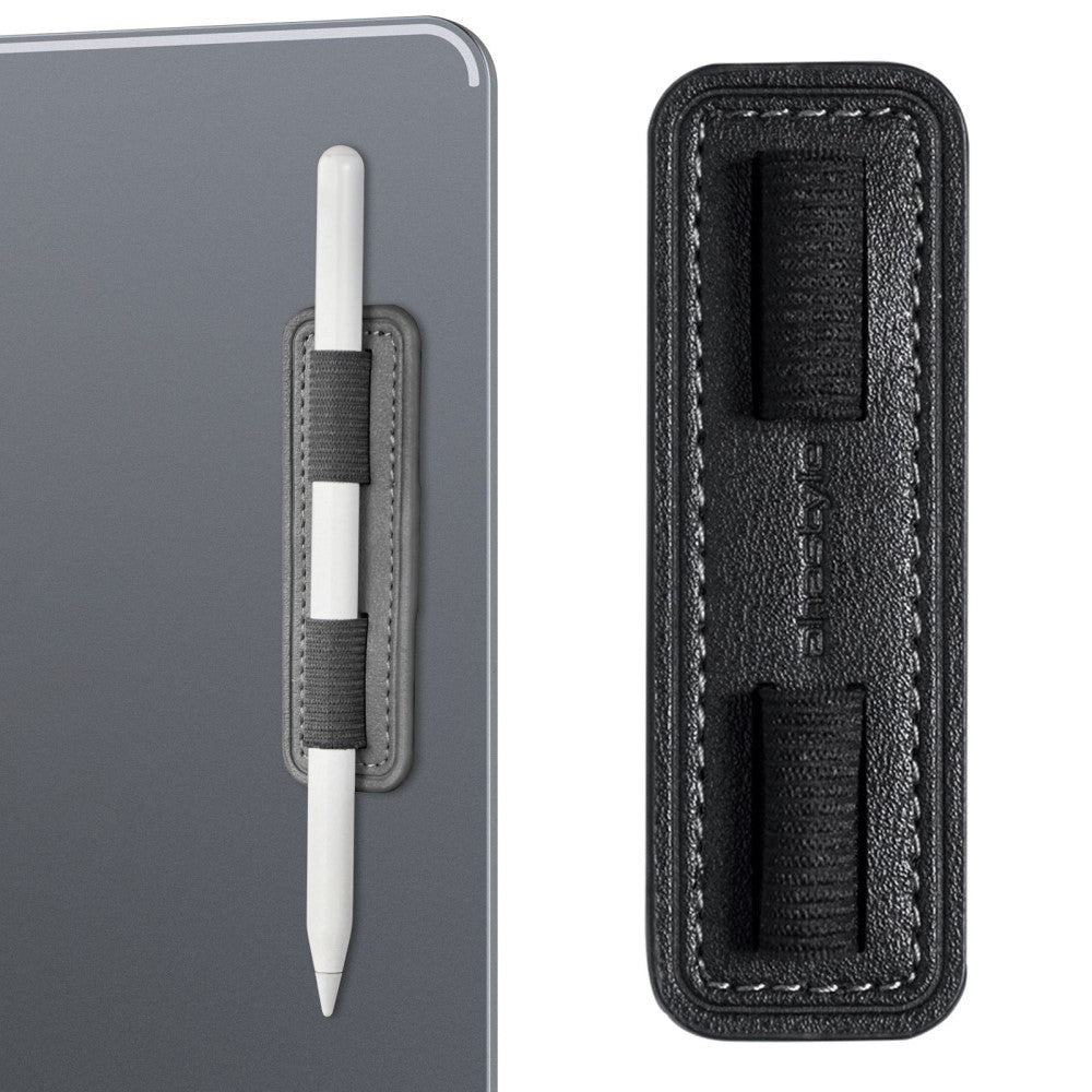 Apple Pencil Holder for Nettbrett i Kunstskinn Selvklebende - Svart
