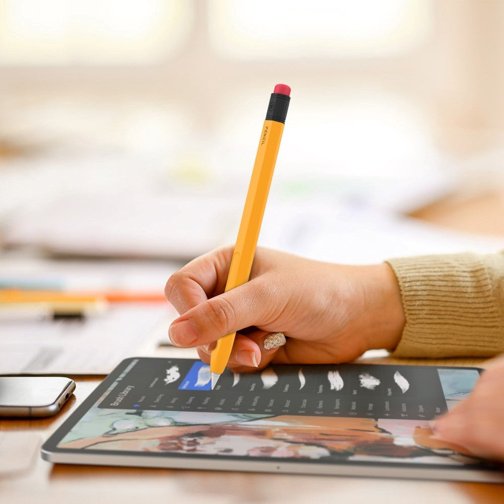 Apple Pencil 2 Gen. Fleksibelt Blyant Silikondeksel - Oransje