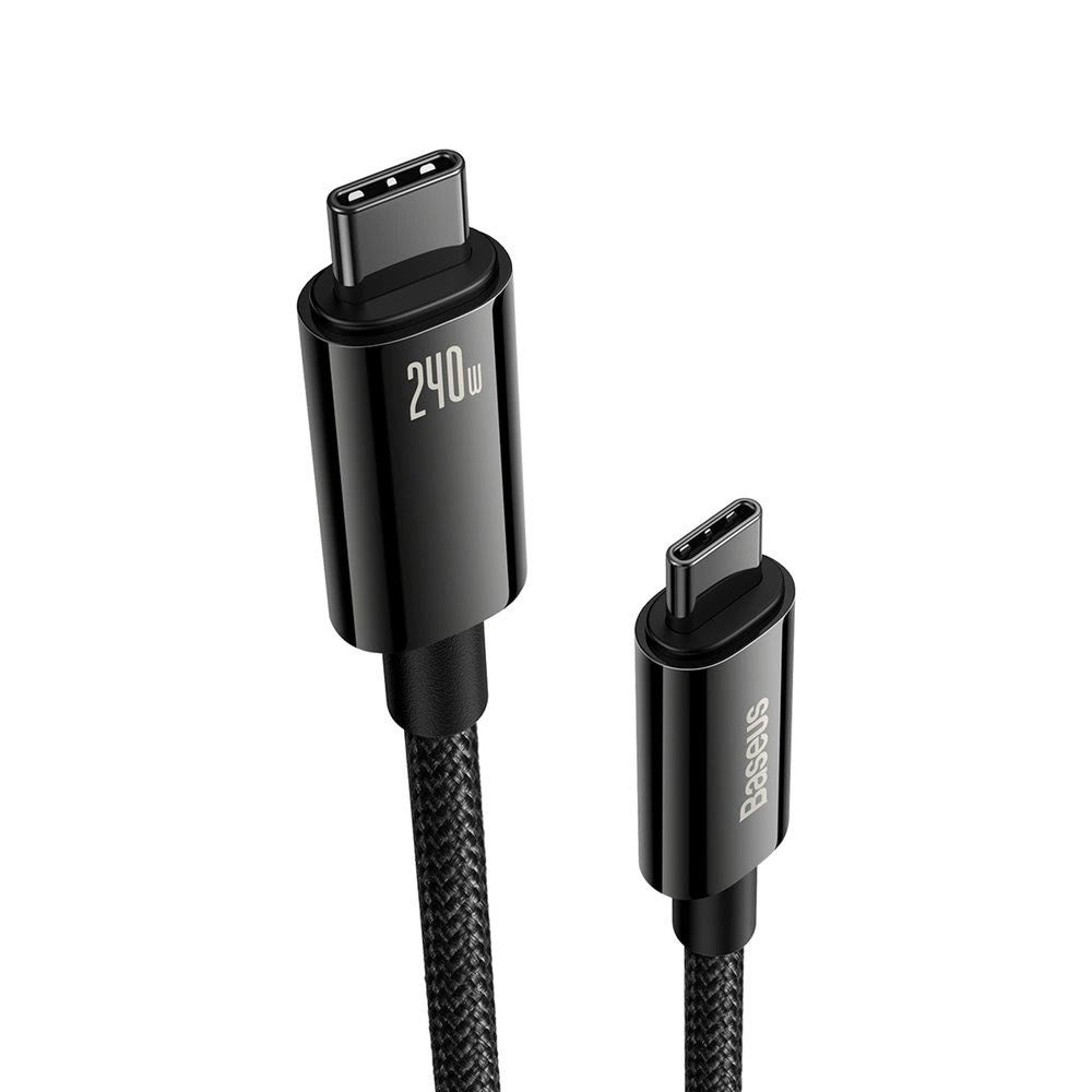 Baseus 240W USB-C til USB-C Kabel 480 Mb/s - 3 m - Svart