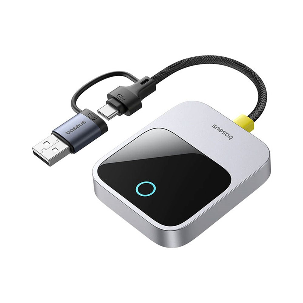 Baseus SafeJourney Trådløs Apple CarPlay Adapter - Grå