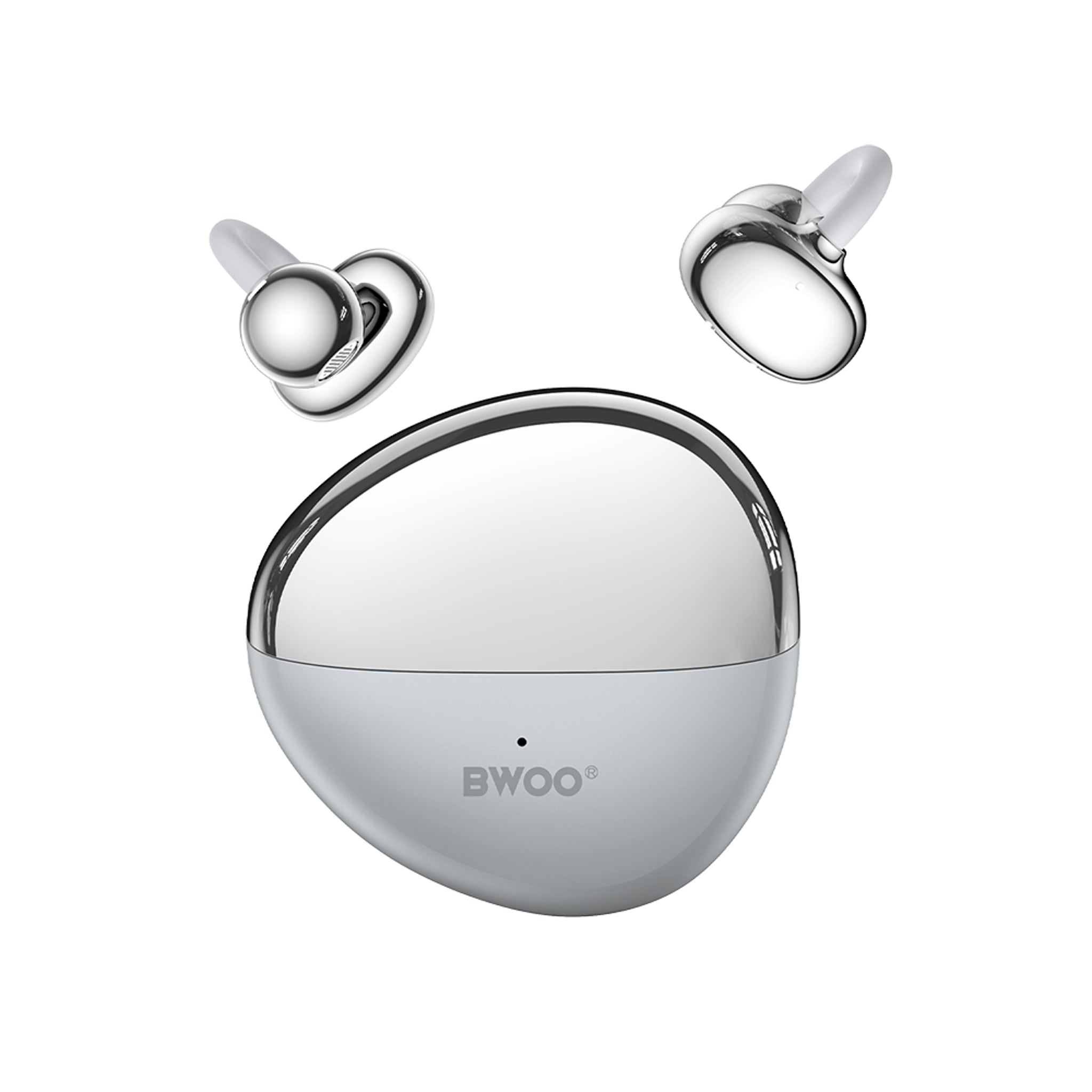 BWOO True Wireless Hodetelefoner - Open-Ear - Grå