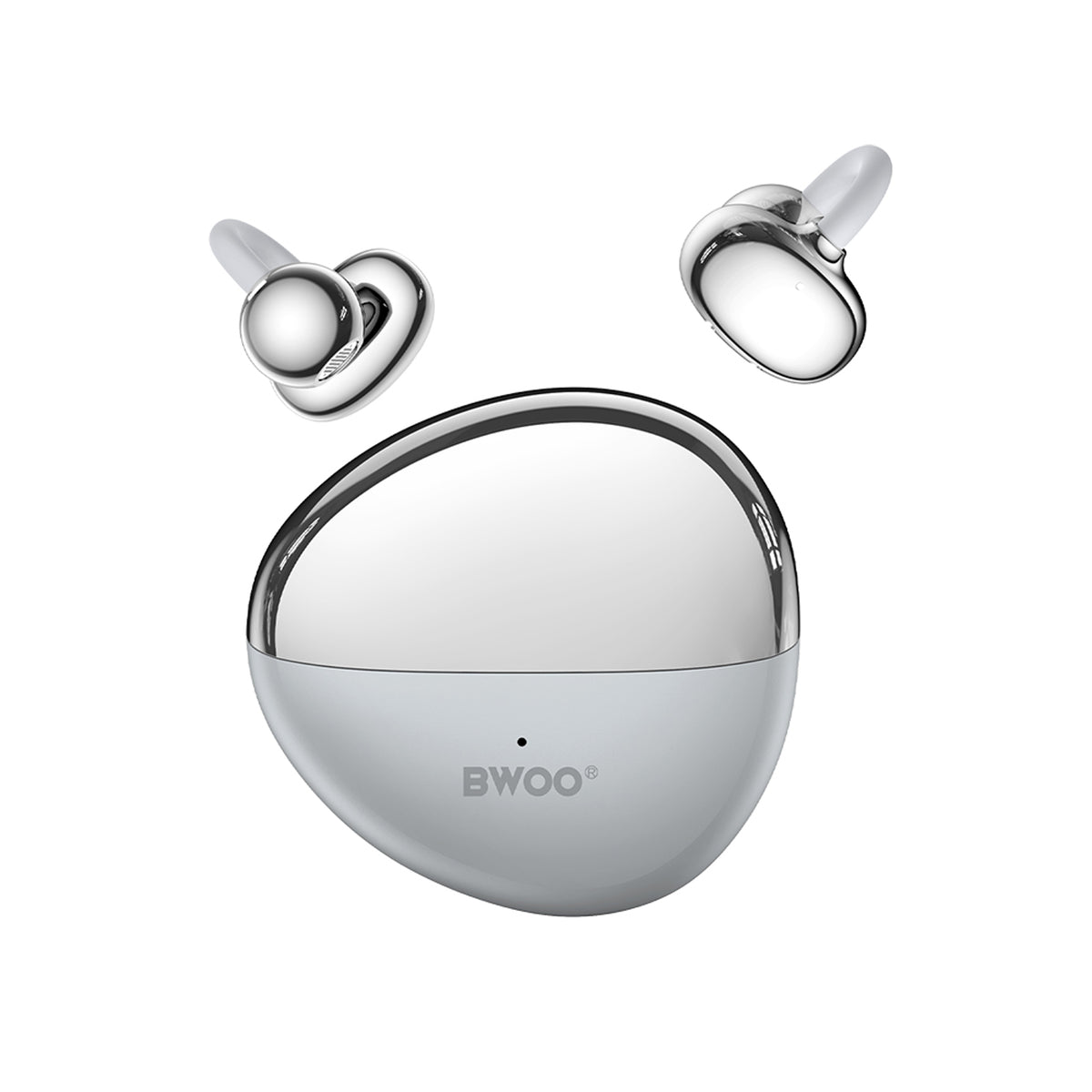 BWOO True Wireless Hodetelefoner - Open-Ear - Grå