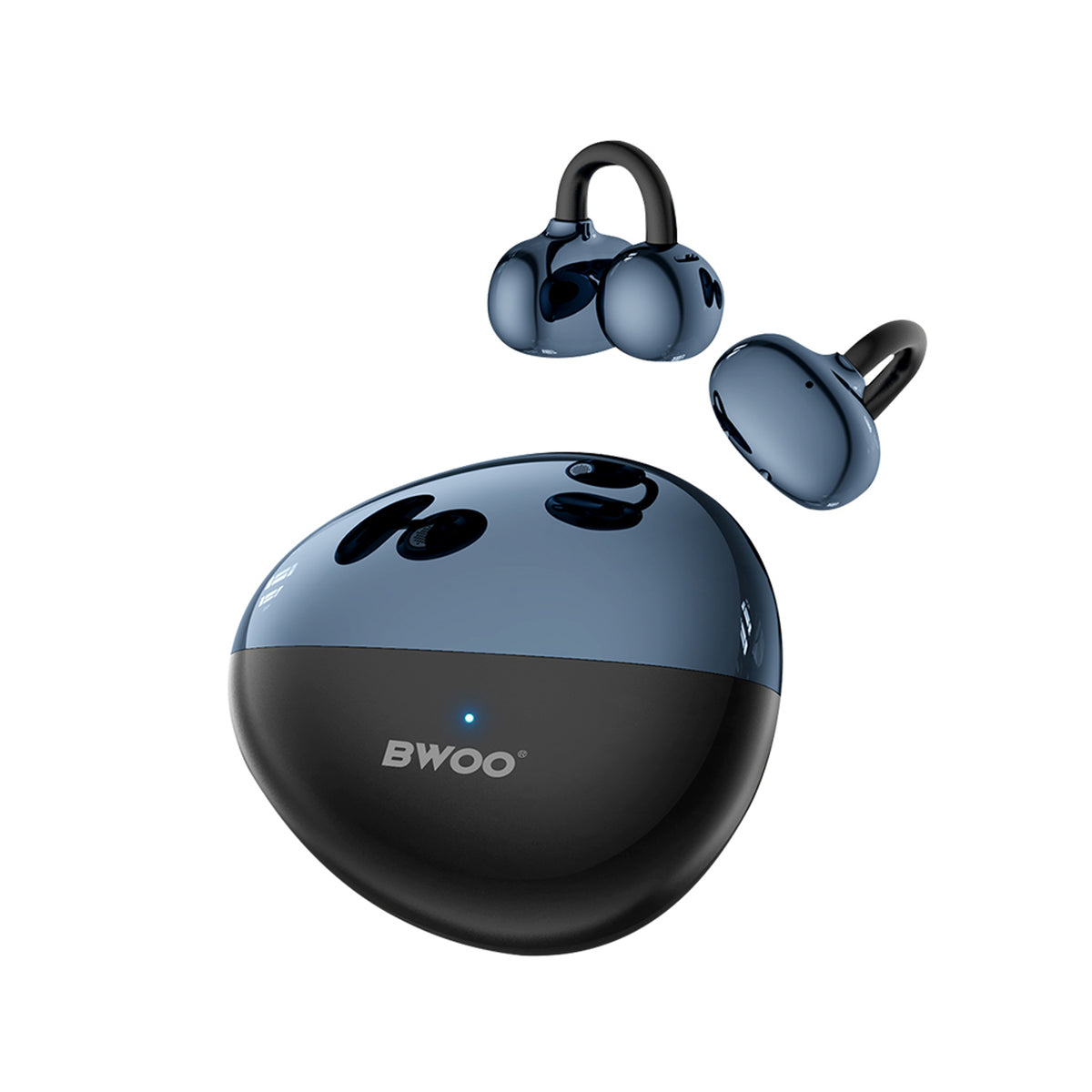 BWOO True Wireless Hodetelefoner - Open-Ear - Svart
