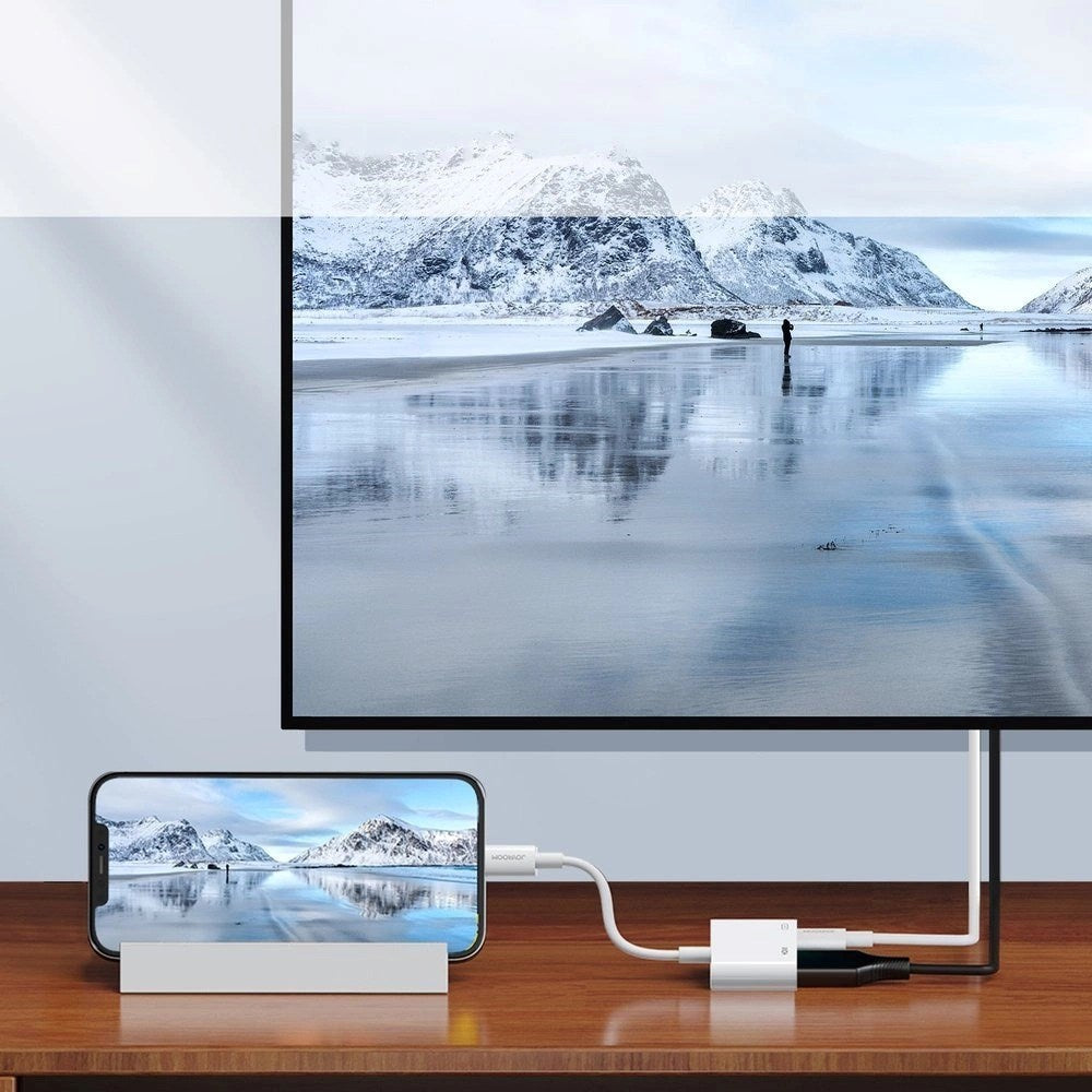 Joyroom HDMI-Adapter for Lightning med Lightning-Kontakt – Hvit
