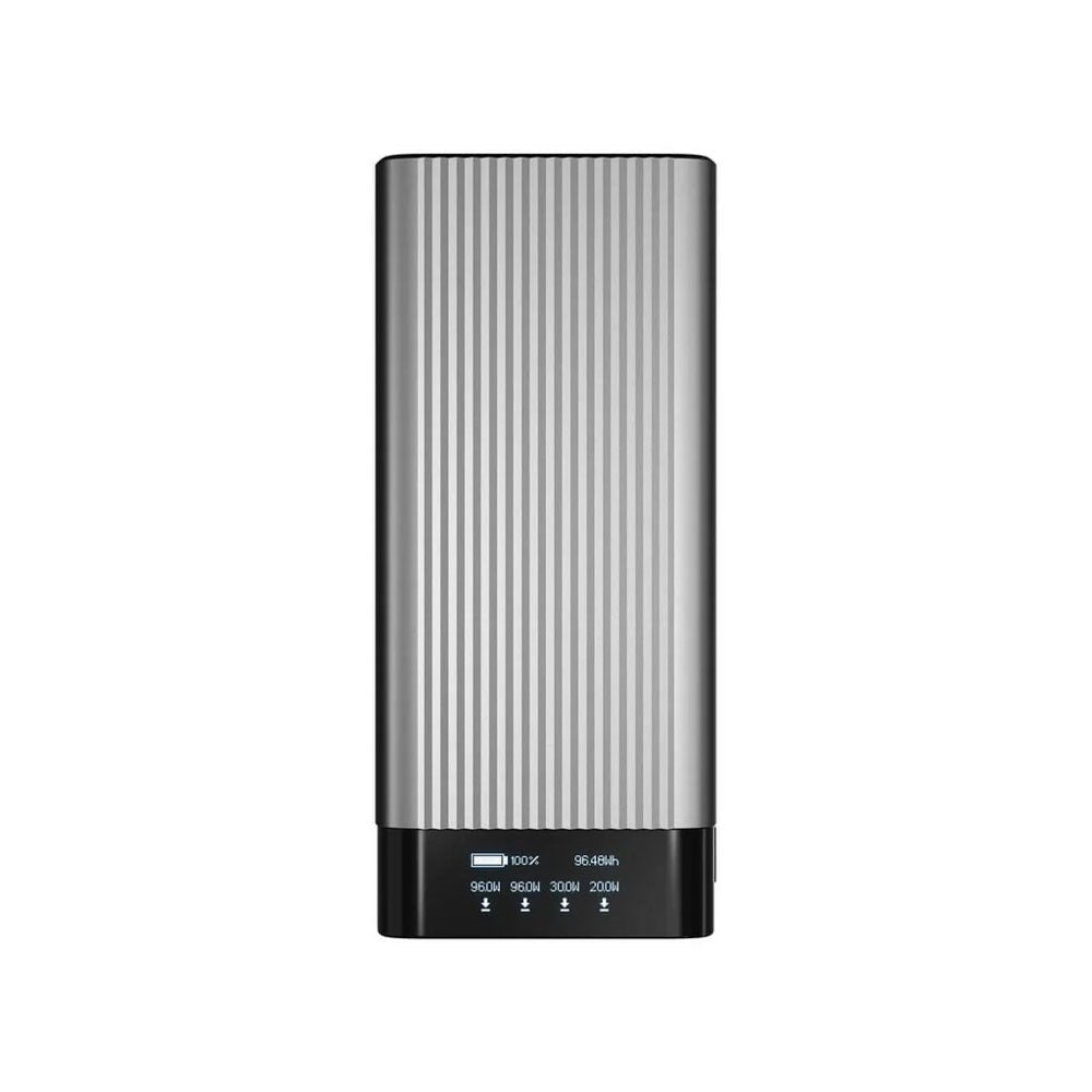 Hyper HyperJuice 245W Powerbank 27 000mAh med 4 x USB-C och Display - Grå / Svart