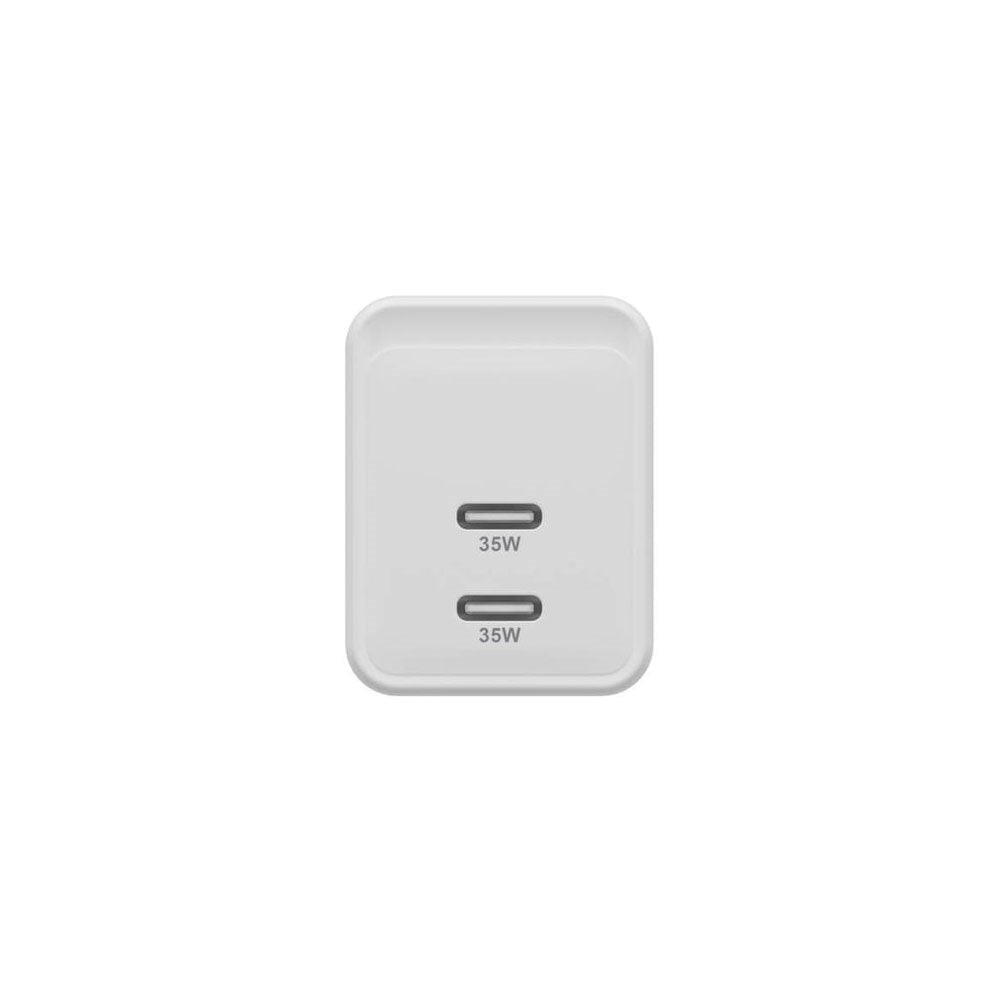 Hyper HyperJuice 35W GaN Vegglader m. 2 x USB-C – Hvit