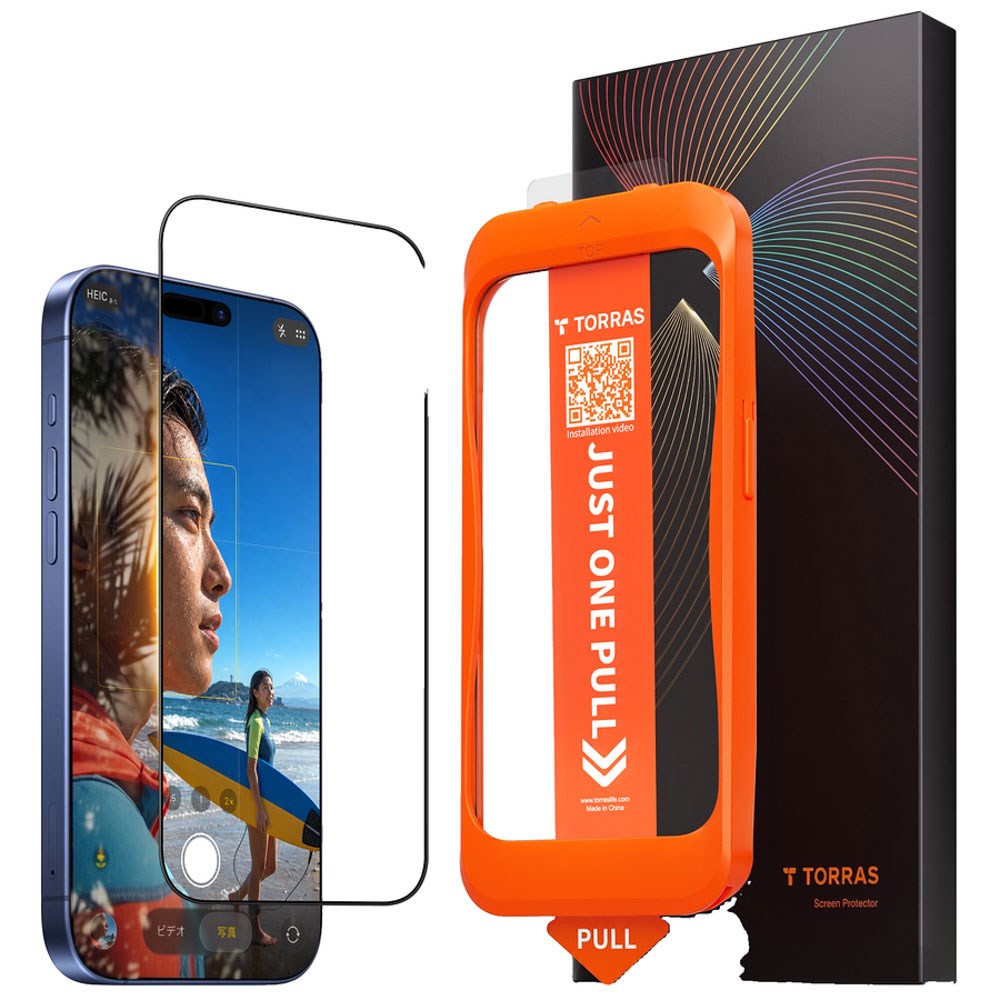 iPhone 18 Pro / 17 Pro TORRAS HD Shield Beskyttelsesglass - Gjennomsiktig